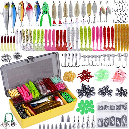 Assorted Fishing Tackle with Box